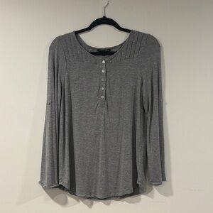 Cable & Gauge Charcoal Long Sleeve Women's Top